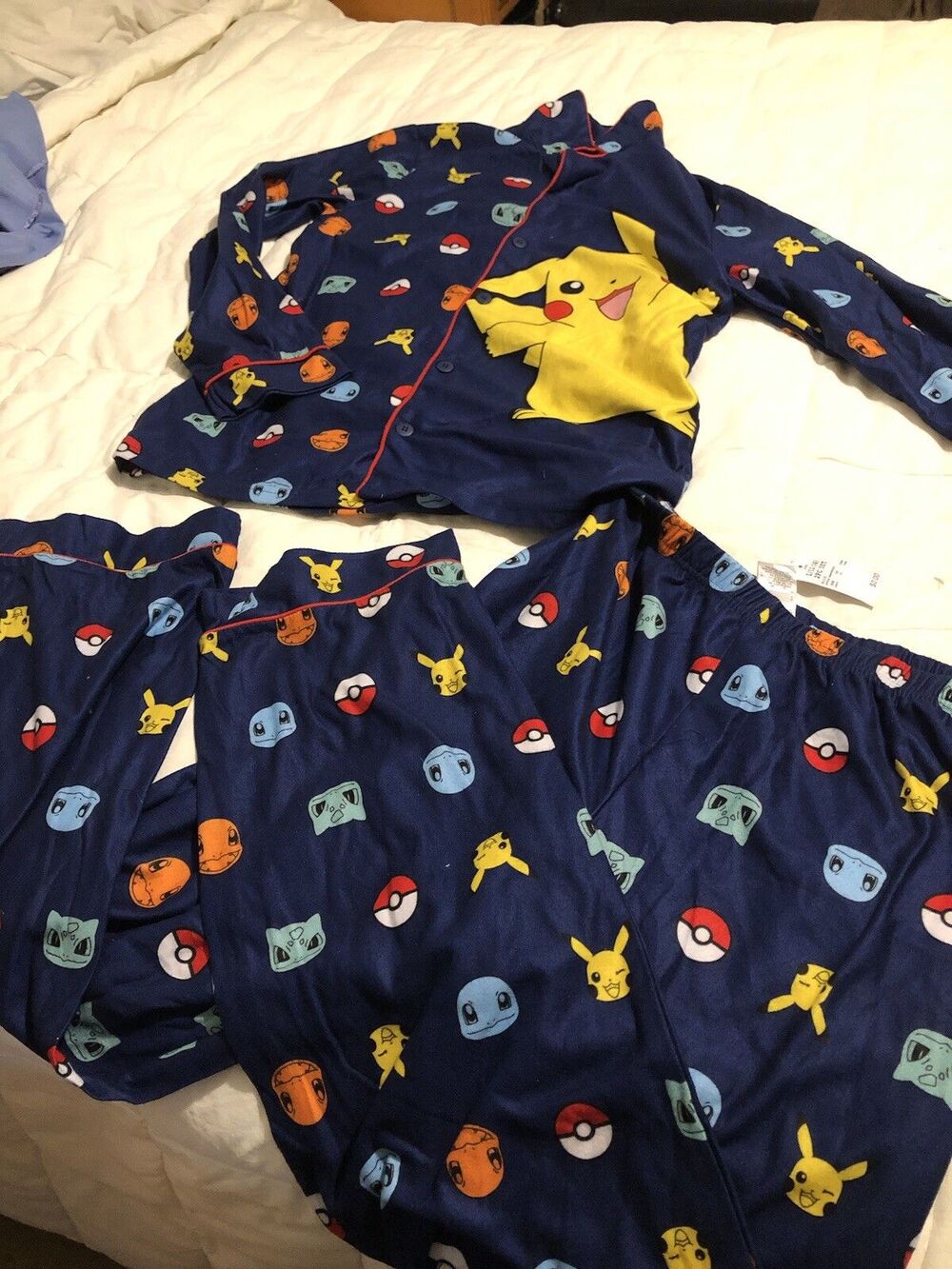 Boys Large 12/14 Pokemon Pajama Set - Long Sleeve - NWT